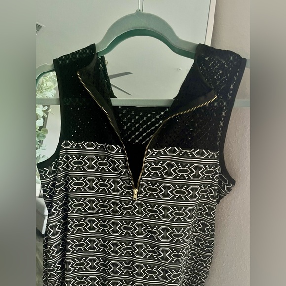 Xhilaration Crochet Top Shift Dress - Picture 2 of 7